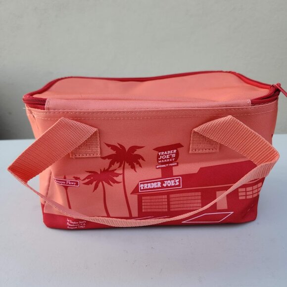 New Trader Joe's Mini Insulated Bags PEACH Color Lunch Box NEW LIMITED EDITION 2 - Picture 5 of 11